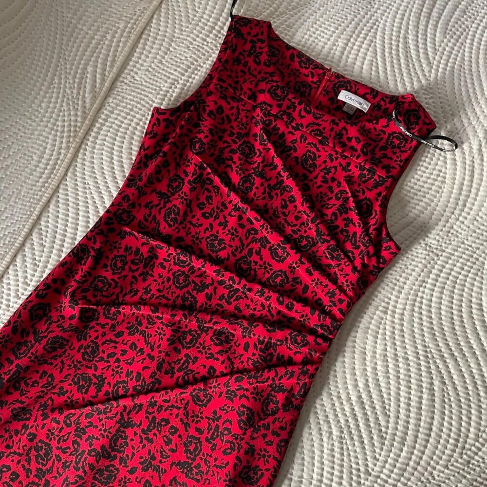 Calvin Klein Red Cocktail dress 💋🍒 size 10